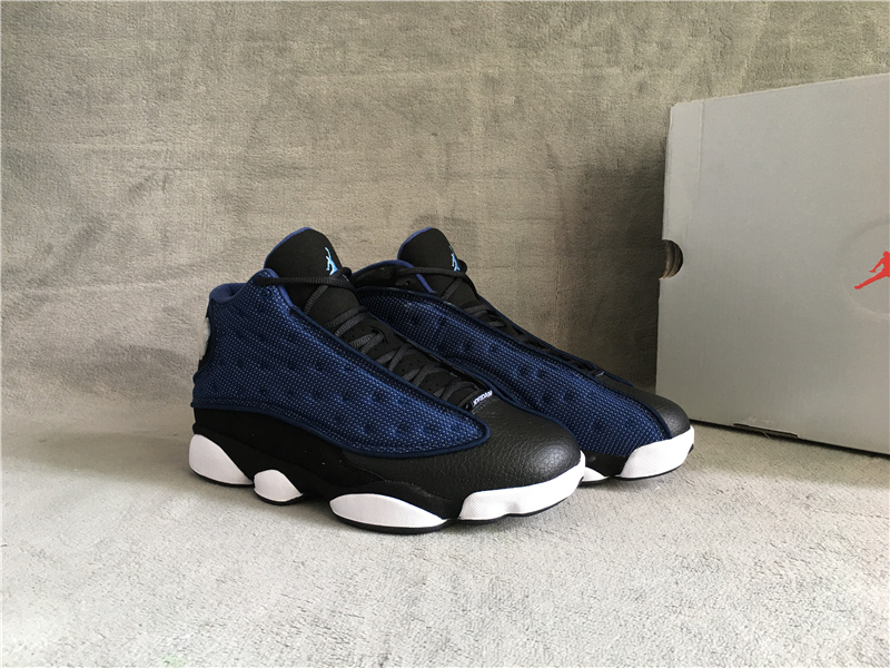 2022 Air Jordan 13 Sea Blue Black White Shoes